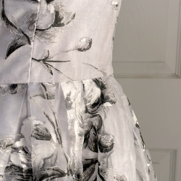 WEDDING GUEST OR BRIDESMAID FLORAL OFF SHOULDER  FIT & FLARE DRESS SZ 6 - Picture 7 of 12